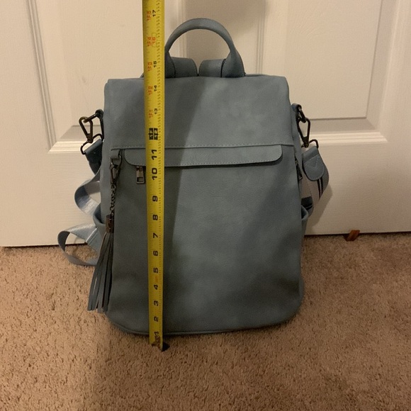 Blue Backpack/ Shoulder Bag - Picture 2 of 9